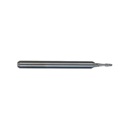 Tuffcut Gp 2 Flute Ball Nose End Mill, .0150